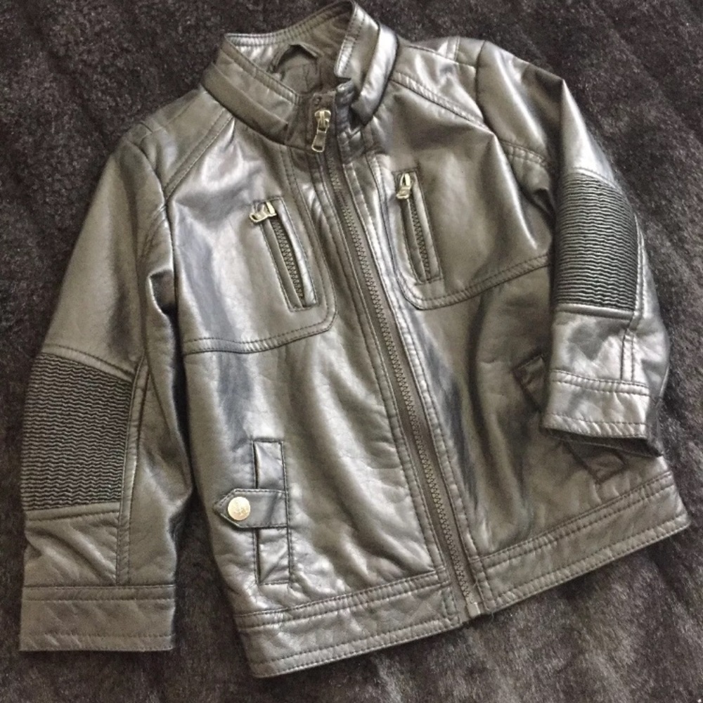 Urban Republic Faux Boy Leather Jacket - Picture 1 of 8